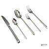 Elyon Fine 20-Piece Reflective Silver Flatware Set, Stainless Steel, Service For