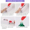 MWOOT Nail Dip Powder Tray Recycling System,2 in 1 Nail Art Dip Dipping Powder Recycling Container Tray Tool,Portable Nail Powder Storage Box for French Tip Smile Line Manicure