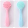 2 Pcs Silicone Facial Cleansing Brush Silicone Manual Facial Cleansing Brush Face Brush Cleansing Face Massager Brush for Face Care