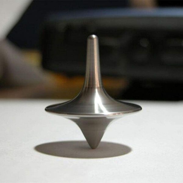 Accurate Spinning Top,Portable Precision Metal Spinner Top Premium Exquisite Perfect Balance Desktop Gyro Toys Vintage Totem Zinc Alloy Toy Spinning Top Desk EDC Little Fidget Toy