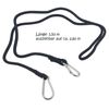 Set of 2 Luggage Straps 1.5 m with Carabiner Hook Universal Elastic Expander