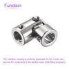 DMiotech 2pcs 10mm-10mm Rotatable Universal Steering Shaft U Joint Coupler Coupler Connector Motor for 3D Printer CNC Machine