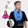 Plain 50% Cotton Blend Jersey Snood Scarf, Grey