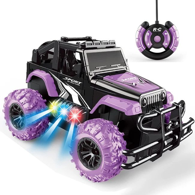 RC Car Toy for Children, Offroad, Jeep, RC Car, Car, Toy, Gourmet, RV, Children, Toy, Boys, Girls, Gift, Birthday (RC Car Purple)