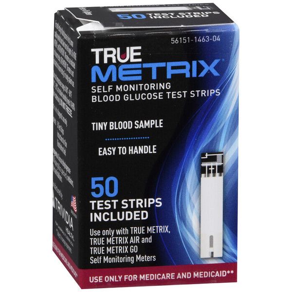 True Metrix Blood Glucose  Test Strips    24 boxes of 50