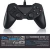 CSL - Gamepad für PC und Android - Dual Vibration - Plug and Play - Controller mit Direct-Input X-Input - schwarz