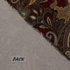 MICROFIBRES CARAVAN GARNET RED PAISLEY MATELASSE MULTIUSE FABRIC BY YARD 55"W