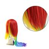 Healifty Rainbow Dash Wig Rainbow Dash Wig Cosplay Wig Gradient Color Charming Full Wigs For Cosplay Girls Party or Daily Use Wig Cap () Fashion Dolls Fashion Dolls