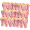 Tebery 21 Pack Plastic Open-Top Popcorn Boxes Reusable Popcorn Containers - 7.7" Tall x 4" Square