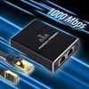 LAN Splitter, LAN Cable, Branching, RJ45, 1000Mbps, 1 Input, 3 Outputs, 3 Devices Simultaneously, Cat5e, Cat6, Cat8 Compatible, Network Expansion, Simultaneous Network Usage, Triple-Edge Simultaneous