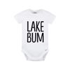 Lake Bum Baby Bodysuit (12M, Gray)