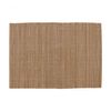 BambooMN Bamboo Placemat/Sushi Rolling Mat - 18.5" x 13" - Brown with String, 4 pcs
