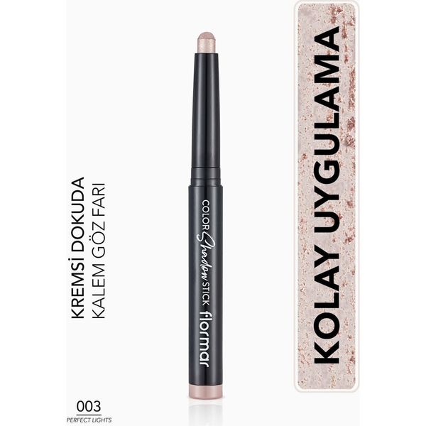 Color Shadow Yüksek Pigmentli & Işıltılı Asansörlü Kalem Göz Farı (003 Perfect Lights) 8682536039437