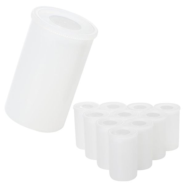 TKY Film Case, Push Vial Pill Case, Storage Container, Sealed Container, Small Storage, 1.1 fl oz (30 ml), Set of 20, White