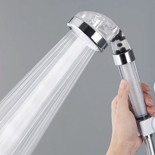 National water pressure increase water saving filter shower head + 4 filters