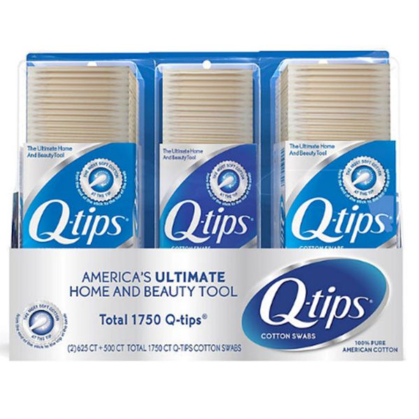 Q-tips Cotton Swabs (625 ct., 2 pk. + 500 ct., 1 pk.)