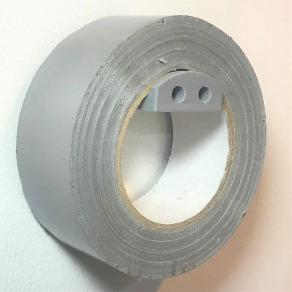 Large Tape ROLL Wall Bracket Holder : Grey
