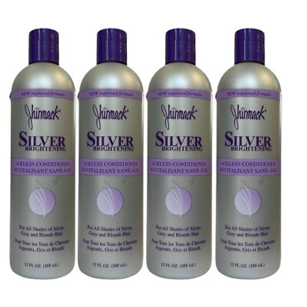 4 Pack Jhirmack Silver Brightening Purple Conditioner Silver Gray Blonde Hair