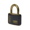 ABUS 24728 Nautic Inox Series Solid Brass Padlock with 8401 Alike Keyed - Black