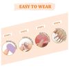 Sttiafay Short Square Press on Nail Glossy Gradient Khaki False Nails Tips Artificial Finger Manicure for Women and Girls (Khaki)