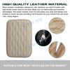 Universal Car Center Console Armrest Pad Cover Seat Box Leather Pattern Beige