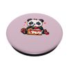 Panda Eating Strawberry Cake PopSockets Adhesive PopGrip