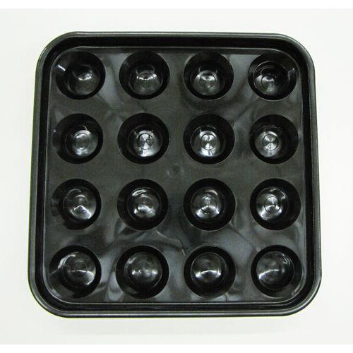 Iszy Billiards Standard Pool Ball Tray for 16 Balls (2 1/4-Inch, Black)