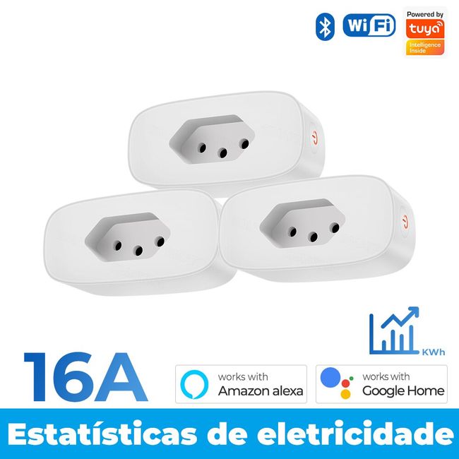 16A Smart Wifi Plug for Home Works With Voice & App