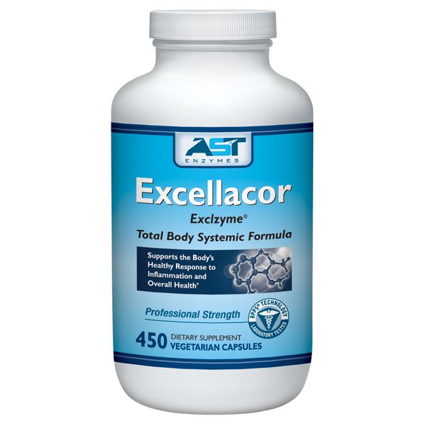 "EXCELLACOR" A SYSTEMIC ENZYME RIDS Excess Fiber,causes PAIN,FIBROIDS, arthritis