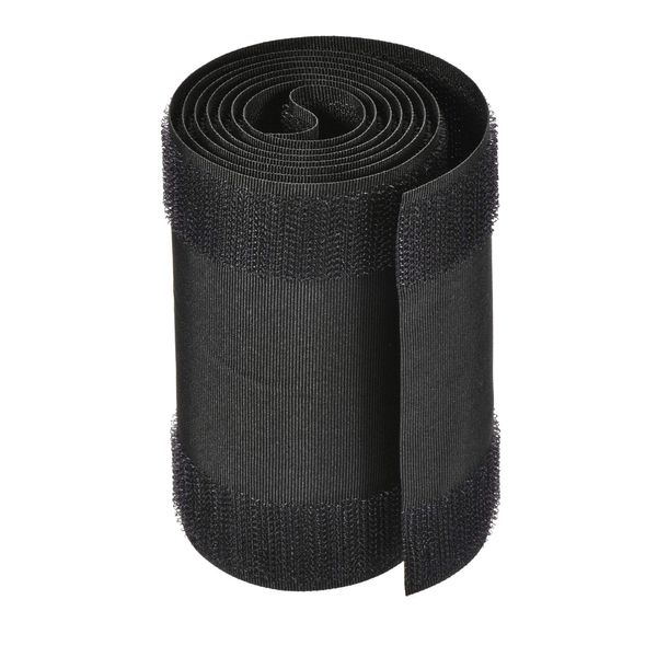 sourcing map Cable Grip Strip Floor Cable Cover Protect Cords Cable Protector Cable Management 1 Meter Length 10mm Width Black