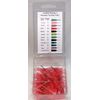 18 Gauge 0.5 Inch, Pink, Precision Applicator Dispensing Needle Tips, 50 Pieces
