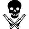 CafePress Skull & Trombones Large Mug 15 oz (444 ml) Ceramic Coffee Mug
