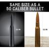EcoAuto Badass 50 Cal Bullet Antenna Replacement Fits All Chevy & GMC Truck Model Years - Car Antenna Replacement - Military Grade Aluminum - Anti Chip & Anti Theft Design (Carbon Fiber)