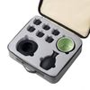Ceramic Sake Set Cups with Warmer Keep Sake Storage Gift Box, Traditional Porcelain Pottery Hot Saki Drink, 9pcs include 1 Stove 1 Warming Bowl 1 200ml Sake Bottle 6 Cup