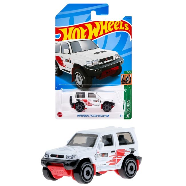 Mattel Hot Wheels HNK59 Basic Car, Mitsubishi Pajero Evolution [3 Years Old and Up]