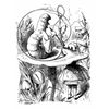 CafePress Alice Meets The Caterpillar Rectangle Sticker Rectangle Bumper Sticker Car Decal