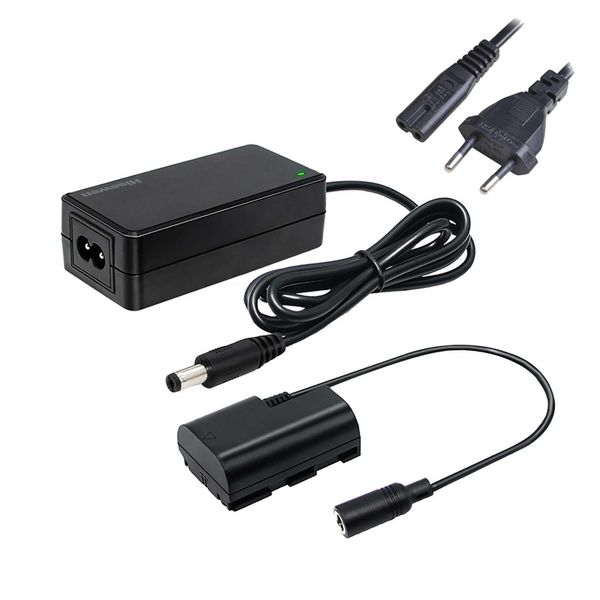 Hisewen ACK-E6 AC Power Adapter DR-E6 DC Coupler LP-E6 LP-E6N Dummy Akku für Canon EOS R R5 R6 R7,80D 70D 60D 90D,5D Mark II III IV,6D 7D,6D Mark II,7D Mark II,60Da 5Ds 5Ds R Cameras.