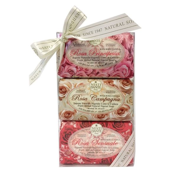 Nesti Dante Le Rose Gift Set 3 x 150 g
