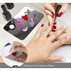 Makeup Mixing Palette Stainless Steel Cosmetic Palette Professional Nail-art Palette with Spatula Tool for Mixing Foundation Eye Shadow Nail Art Pigment Blending 2 Pieces (Silver)