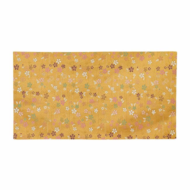 Cherry Blossom Pattern Fireproof Flame-Resistant Mat Brocade Table Mat Length 11.4 x Width 21.3 inches (29 cm) x Width 21.3 inches (54 cm) 002. Gold