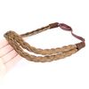 BOBIYA Double Three Strand Synthetic Hair Braided Headband Plait Headband for Women Girl (Caramel Blonde)