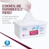 Dynarex Personal Cleansing Washcloth - Pre-Moistened Wet Wipes with Lanolin & Aloe Vera - Disposable Sheets for Incontinence, Personal Care, Make-Up Removal, 1 Tub of 46 Wipes
