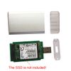 mSATA SSD to USB 3.0 Cable Free USB Memory Adapter Aluminum External Case (Silver)