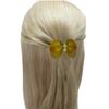 Dz Pk Bowtie Cellloid Translucent Barrettes 4 Ea 5 Colors DBbowtie-D2