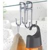 Wenko Double Shower Hook of Stainless Steel, Chrome, 8 x 3.5 x 8 cm