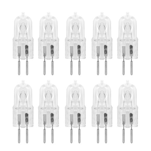 10 Pack Clear Dimmable T4 Q35/GY6.35/CL/120V GY6.35 JCD 35 Watt 35W 120 Volt Halogen Light Bulb Electric Wax Melter Plug Oil Warmer Aroma Tart Lighting Kitchen Bathroom Mirror Fixture gy6.35