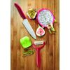 Kyocera Advanced Ceramic Revolution Series 4.5-inch Utility Knife, Red Handle, White Blade