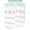 Sorbus Clear Plastic Storage Bins with Lid For Toys Storage