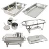 Stainless Steel 4Pack 8 Quart Rectangular Chafing Dish Full Size Buffet Catering