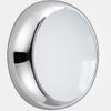 LED Round IP65 CCT Selectable Tri Colour Ceiling Wall Light with Microwave Sensor - Chrome, Emergency